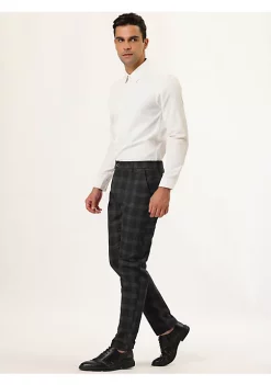 Best Sale 👍 Lars Amadeus Men's Slim Fit Plaid Checks Pattern 👗 Dress Chino Pants Trousers 🎁 -Cheap Lars Amadeus Shop Belk 1678