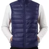 New 🥰 Lars Amadeus Men's Winter Lightweight Packable Zip Up Sleeveless Padded Puffer Vest 🤩