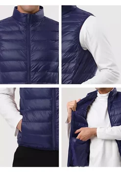 New 🥰 Lars Amadeus Men's Winter Lightweight Packable Zip Up Sleeveless Padded Puffer Vest 🤩 -Cheap Lars Amadeus Shop Belk 1696