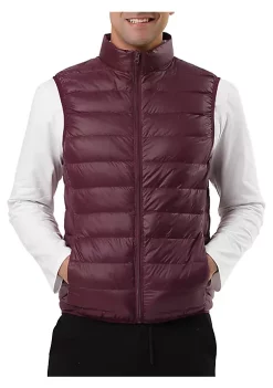 New 🥰 Lars Amadeus Men's Winter Lightweight Packable Zip Up Sleeveless Padded Puffer Vest 🤩 -Cheap Lars Amadeus Shop Belk 1698