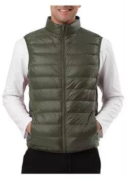 New 🥰 Lars Amadeus Men's Winter Lightweight Packable Zip Up Sleeveless Padded Puffer Vest 🤩 -Cheap Lars Amadeus Shop Belk 1700