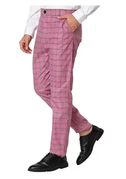 Best reviews of ⌛ Lars Amadeus Men's Business Plaid Pants Casual Slim Fit Checked 👗 Dress Trousers ❤️