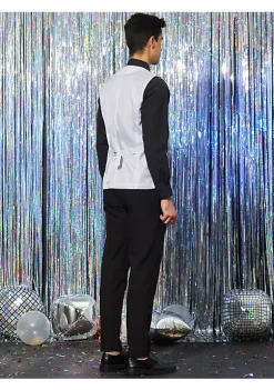 Brand new 😉 Lars Amadeus Men's Sequin Waistcoat Shiny Sleeveless Party Prom 👗 Dress Suit Vest with Bow Tie ❤️ -Cheap Lars Amadeus Shop Belk 1714
