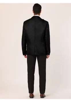 Best deal 🔔 Lars Amadeus Men's 👗 Dress Slim Fit Blazer Contrast Color Collar One Button Prom Suit Sports 🧥 Coat 😉 -Cheap Lars Amadeus Shop Belk 1733