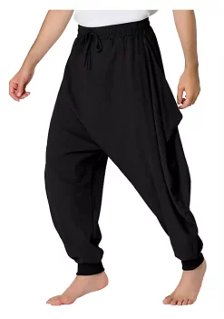 Coupon 😍 Lars Amadeus Men's Harem Drop Crotch Hip Hop Yoga Parachute Baggy 🔨 Hammer Pants 😀 -Cheap Lars Amadeus Shop Belk 1742