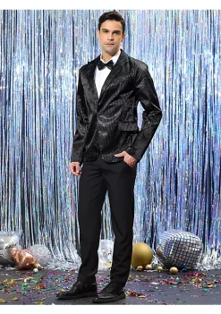 Coupon 🎉 Lars Amadeus Men's Shiny Sequins Blazer Suit Jacket Peak Lapel Party Wedding Tuxedo Glitter Blazers 😍 -Cheap Lars Amadeus Shop Belk 1780