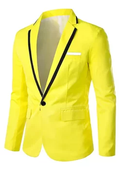 Cheap 👍 Lars Amadeus Men's Business Slim Fit Blazer Single Breasted One Button Prom Suit Sports 🧥 Coat 👍 -Cheap Lars Amadeus Shop Belk 1796