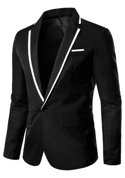 Cheap 👍 Lars Amadeus Men's Business Slim Fit Blazer Single Breasted One Button Prom Suit Sports 🧥 Coat 👍 -Cheap Lars Amadeus Shop Belk 1797