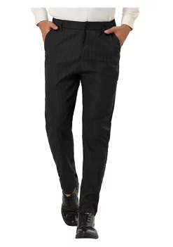 Best deal 👏 Lars Amadeus Men's Stripe 👗 Dress Pants Straight Fit Vertical Stripe Formal Pants Business Trousers 😀 -Cheap Lars Amadeus Shop Belk 1812