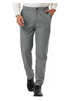 Best deal 👏 Lars Amadeus Men's Stripe 👗 Dress Pants Straight Fit Vertical Stripe Formal Pants Business Trousers 😀 -Cheap Lars Amadeus Shop Belk 1815