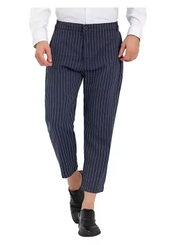 Best deal 👏 Lars Amadeus Men's Stripe 👗 Dress Pants Straight Fit Vertical Stripe Formal Pants Business Trousers 😀 -Cheap Lars Amadeus Shop Belk 1816