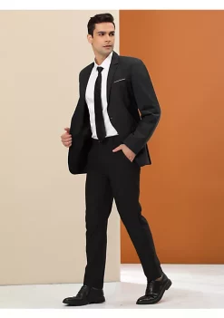 Top 10 ❤️ Lars Amadeus Men's 👗 Dress Blazer Slim Fit Lapel Collar Two Button Formal Sport 🧥 Coats 🥰 -Cheap Lars Amadeus Shop Belk 1827