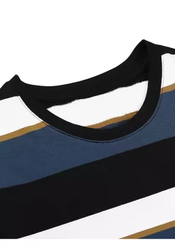 Buy 👏 Lars Amadeus Men's Pullover Crew Neck Long Sleeves Color Block Sweatshirt T-Shirt 😍 -Cheap Lars Amadeus Shop Belk 1857