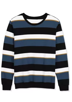 Buy 👏 Lars Amadeus Men's Pullover Crew Neck Long Sleeves Color Block Sweatshirt T-Shirt 😍 -Cheap Lars Amadeus Shop Belk 1860