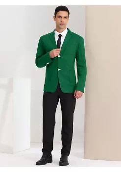 Cheapest 🤩 Lars Amadeus Men's Blazer Solid Slim Fit Single Breasted Lightweight Linen Sports 🧥 Coat Blazer Jacket ⭐ -Cheap Lars Amadeus Shop Belk 1879
