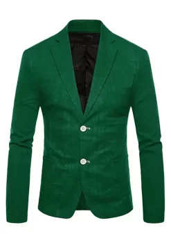 Cheapest 🤩 Lars Amadeus Men's Blazer Solid Slim Fit Single Breasted Lightweight Linen Sports 🧥 Coat Blazer Jacket ⭐ -Cheap Lars Amadeus Shop Belk 1883