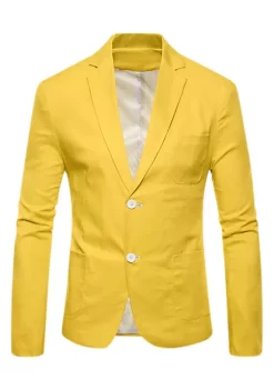 Cheapest 🤩 Lars Amadeus Men's Blazer Solid Slim Fit Single Breasted Lightweight Linen Sports 🧥 Coat Blazer Jacket ⭐ -Cheap Lars Amadeus Shop Belk 1884