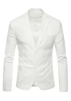 Cheapest 🤩 Lars Amadeus Men's Blazer Solid Slim Fit Single Breasted Lightweight Linen Sports 🧥 Coat Blazer Jacket ⭐ -Cheap Lars Amadeus Shop Belk 1885
