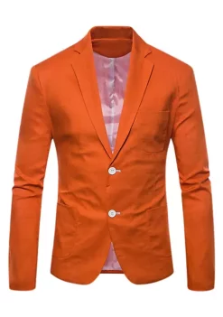 Cheapest 🤩 Lars Amadeus Men's Blazer Solid Slim Fit Single Breasted Lightweight Linen Sports 🧥 Coat Blazer Jacket ⭐ -Cheap Lars Amadeus Shop Belk 1887