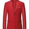Flash Sale ⌛ Lars Amadeus Men's Blazer Sports 🧥 Coat Lightweight Slim Fit Formal Prom Suit Jackets 🤩