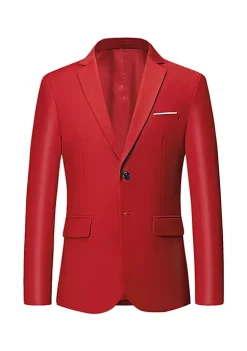 Flash Sale ⌛ Lars Amadeus Men's Blazer Sports 🧥 Coat Lightweight Slim Fit Formal Prom Suit Jackets 🤩