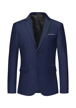 Flash Sale ⌛ Lars Amadeus Men's Blazer Sports 🧥 Coat Lightweight Slim Fit Formal Prom Suit Jackets 🤩 -Cheap Lars Amadeus Shop Belk 1917