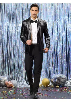 Top 10 ✔️ Lars Amadeus Men's Metallic Blazer Notch Lapel Two Button Prom Shiny Sport 🧥 Coat ✔️ -Cheap Lars Amadeus Shop Belk 1932