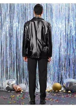 Top 10 ✔️ Lars Amadeus Men's Metallic Blazer Notch Lapel Two Button Prom Shiny Sport 🧥 Coat ✔️ -Cheap Lars Amadeus Shop Belk 1934