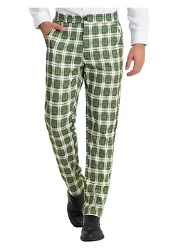 Best reviews of 🌟 Lars Amadeus Men's Plaid 👗 Dress Pants Flat Front Stretch Business Checked Pants 😉 -Cheap Lars Amadeus Shop Belk 1943