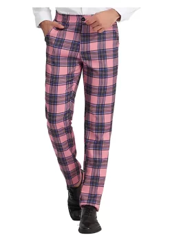 Best reviews of 🌟 Lars Amadeus Men's Plaid 👗 Dress Pants Flat Front Stretch Business Checked Pants 😉 -Cheap Lars Amadeus Shop Belk 1944