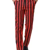 Flash Sale 🛒 Lars Amadeus Men's Striped Pants Casual Skinny Fit Color Block Pencil 👗 Dress Trousers 😀