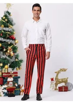 Flash Sale 🛒 Lars Amadeus Men's Striped Pants Casual Skinny Fit Color Block Pencil 👗 Dress Trousers 😀 -Cheap Lars Amadeus Shop Belk 1954
