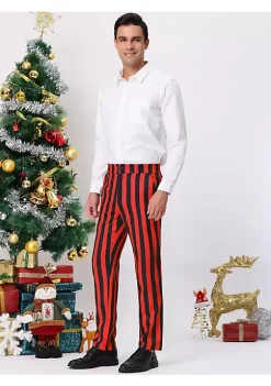 Flash Sale 🛒 Lars Amadeus Men's Striped Pants Casual Skinny Fit Color Block Pencil 👗 Dress Trousers 😀 -Cheap Lars Amadeus Shop Belk 1955