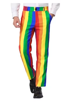 Flash Sale 🛒 Lars Amadeus Men's Striped Pants Casual Skinny Fit Color Block Pencil 👗 Dress Trousers 😀 -Cheap Lars Amadeus Shop Belk 1958