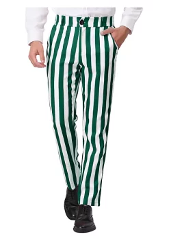Flash Sale 🛒 Lars Amadeus Men's Striped Pants Casual Skinny Fit Color Block Pencil 👗 Dress Trousers 😀 -Cheap Lars Amadeus Shop Belk 1962