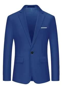 Best Pirce 💯 Lars Amadeus Men's Blazer Single Breasted One Button 👗 Dress Slim Fit Suit Sports 🧥 Coat 🎉 -Cheap Lars Amadeus Shop Belk 1999