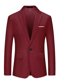 Best Pirce 💯 Lars Amadeus Men's Blazer Single Breasted One Button 👗 Dress Slim Fit Suit Sports 🧥 Coat 🎉 -Cheap Lars Amadeus Shop Belk 2001