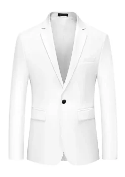 Best Pirce 💯 Lars Amadeus Men's Blazer Single Breasted One Button 👗 Dress Slim Fit Suit Sports 🧥 Coat 🎉 -Cheap Lars Amadeus Shop Belk 2002