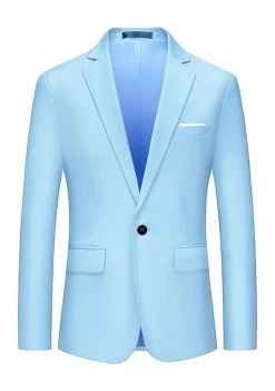Best Pirce 💯 Lars Amadeus Men's Blazer Single Breasted One Button 👗 Dress Slim Fit Suit Sports 🧥 Coat 🎉 -Cheap Lars Amadeus Shop Belk 2003