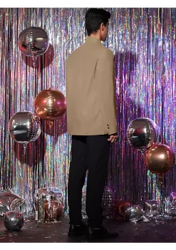 Coupon 🤩 Lars Amadeus Men's Stand Collar Blazer Slim Fit Single Breasted 3 Button Prom Suit Sports 🧥 Coat ⭐ -Cheap Lars Amadeus Shop Belk 2058