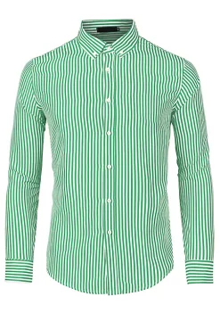 Budget ⭐ Lars Amadeus Men's 👗 Dress Striped 👚 Shirt Long Sleeves Button Down Vertical Stripe 👚 Shirts ⭐ -Cheap Lars Amadeus Shop Belk 2087