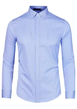 Budget ⭐ Lars Amadeus Men's 👗 Dress Striped 👚 Shirt Long Sleeves Button Down Vertical Stripe 👚 Shirts ⭐ -Cheap Lars Amadeus Shop Belk 2088