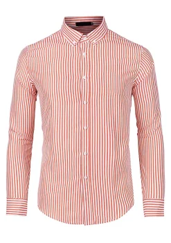 Budget ⭐ Lars Amadeus Men's 👗 Dress Striped 👚 Shirt Long Sleeves Button Down Vertical Stripe 👚 Shirts ⭐ -Cheap Lars Amadeus Shop Belk 2089
