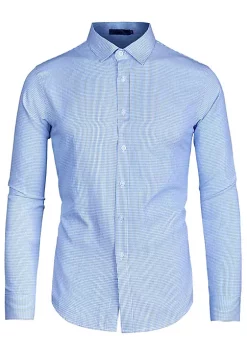 Budget ⭐ Lars Amadeus Men's 👗 Dress Striped 👚 Shirt Long Sleeves Button Down Vertical Stripe 👚 Shirts ⭐ -Cheap Lars Amadeus Shop Belk 2090