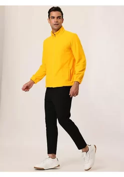 Cheap 🛒 Lars Amadeus Men's Full-Zip Fleece Jacket Long Sleeves Soft Stand Collar Winter Outdoor 🧥 Coat with Pockets 🛒 -Cheap Lars Amadeus Shop Belk 2105