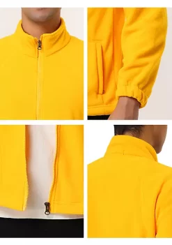 Cheap 🛒 Lars Amadeus Men's Full-Zip Fleece Jacket Long Sleeves Soft Stand Collar Winter Outdoor 🧥 Coat with Pockets 🛒 -Cheap Lars Amadeus Shop Belk 2106