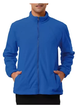 Cheap 🛒 Lars Amadeus Men's Full-Zip Fleece Jacket Long Sleeves Soft Stand Collar Winter Outdoor 🧥 Coat with Pockets 🛒 -Cheap Lars Amadeus Shop Belk 2110