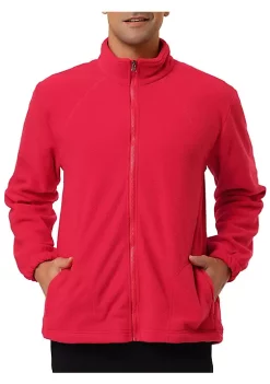 Cheap 🛒 Lars Amadeus Men's Full-Zip Fleece Jacket Long Sleeves Soft Stand Collar Winter Outdoor 🧥 Coat with Pockets 🛒 -Cheap Lars Amadeus Shop Belk 2112