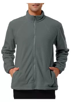 Cheap 🛒 Lars Amadeus Men's Full-Zip Fleece Jacket Long Sleeves Soft Stand Collar Winter Outdoor 🧥 Coat with Pockets 🛒 -Cheap Lars Amadeus Shop Belk 2113