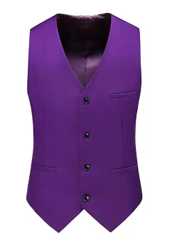 Outlet 😀 Lars Amadeus Men's Formal Vest Slim Fit V Neck Business 👗 Dress Suit Waistcoat with 3 Pockets 😀 -Cheap Lars Amadeus Shop Belk 2132